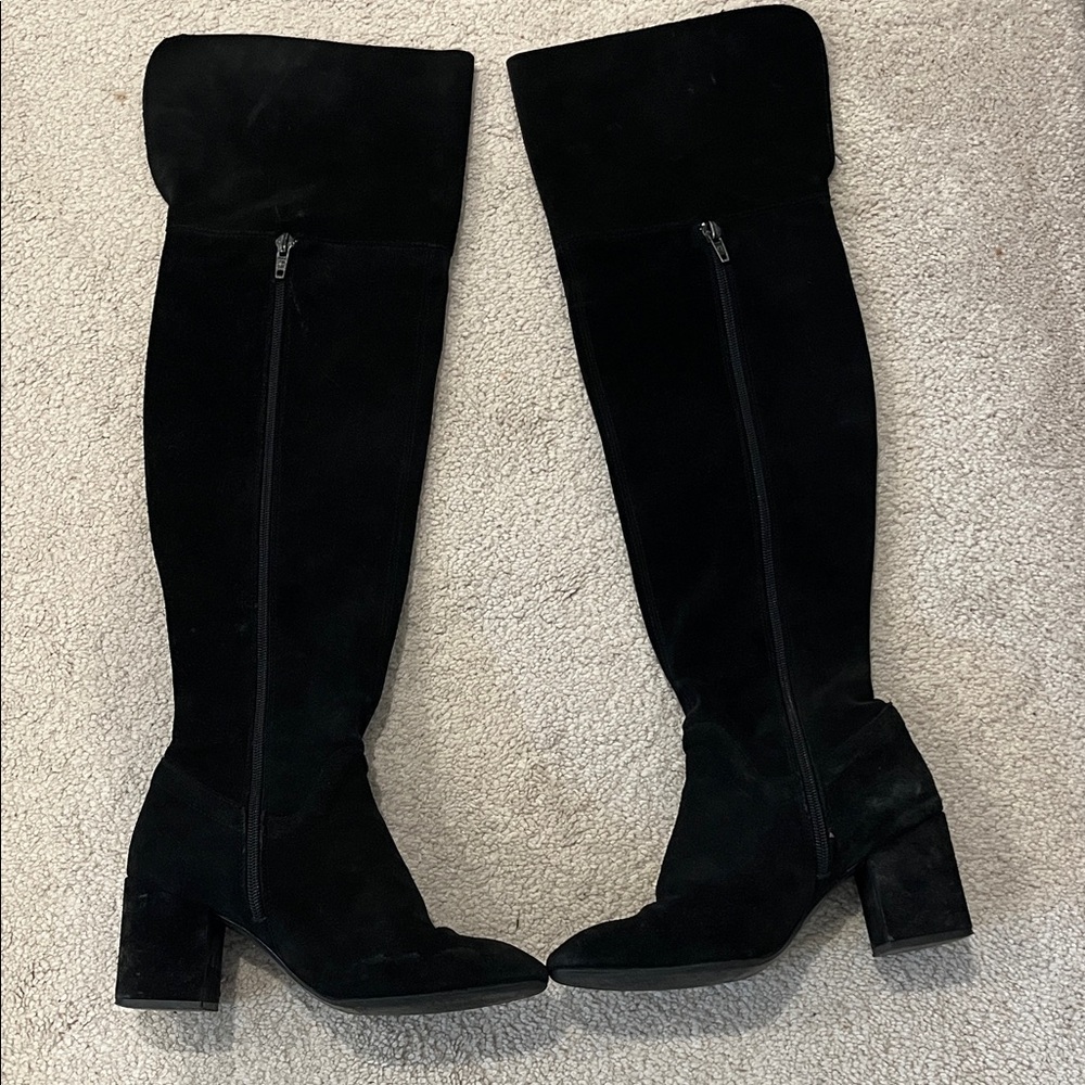 Zara Black Over-the-Knee Boots